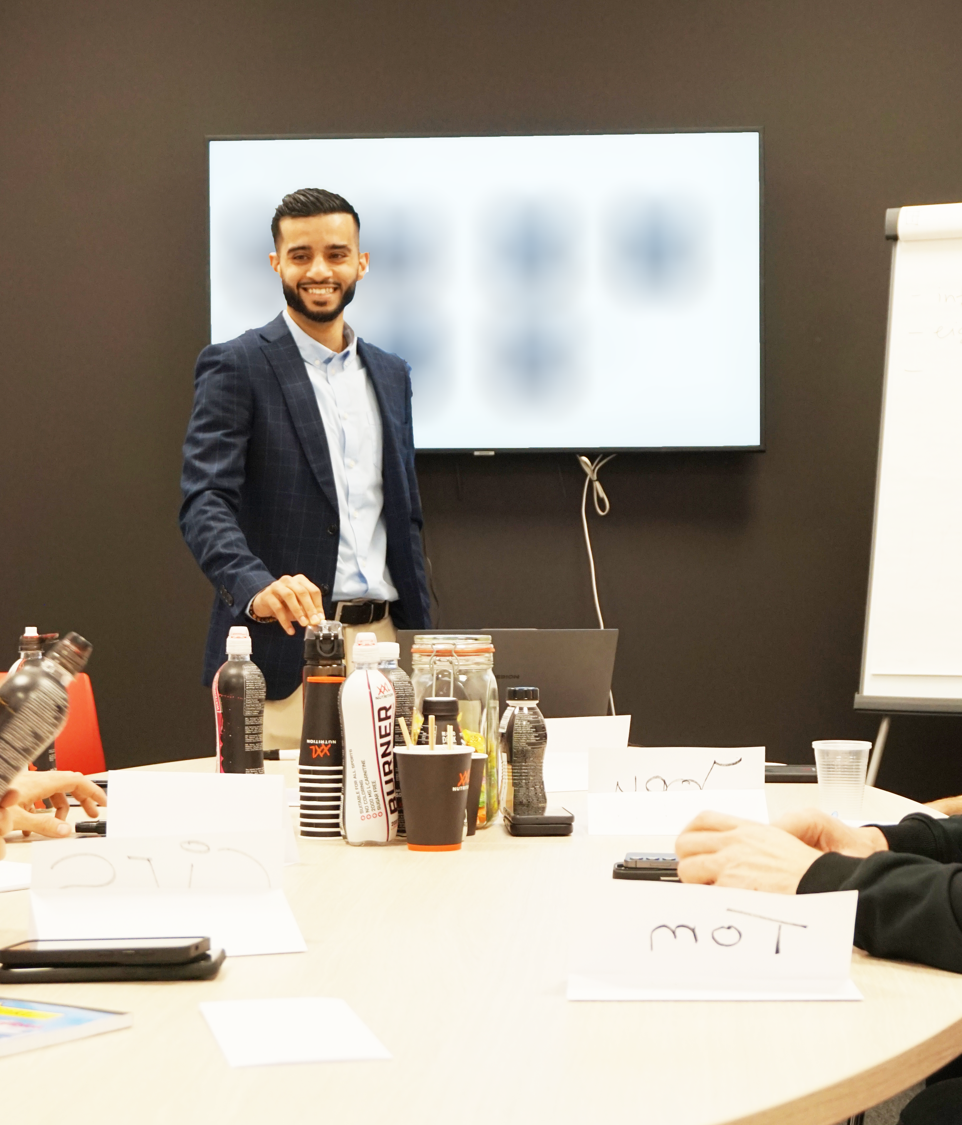 Deelnemers tijdens een lichaamstaal training