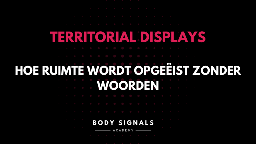 wat zeggen we door de ruimte die we gebruiken?